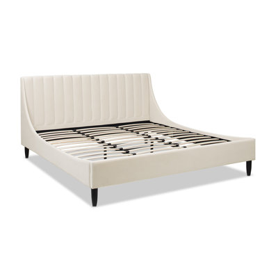 Helaina Upholstered Wingback Bed
