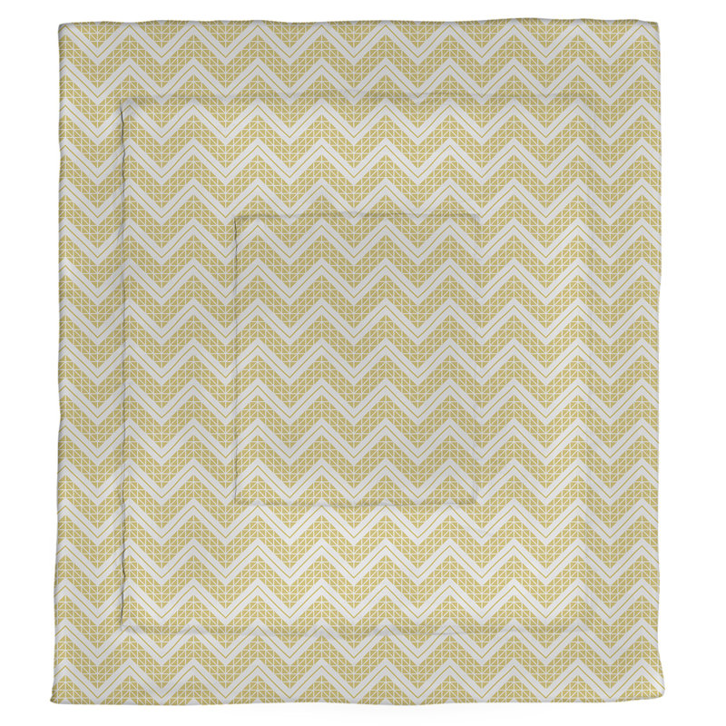 Édredon simple en microfibre Rhonda Cheval, Édredon grand, Jaune / lait