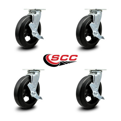 Rubber on Steel Caster