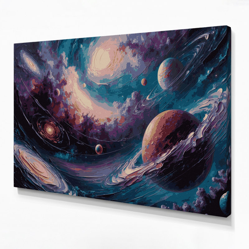 Art numérique sur toile, H 12 po x l 18 po
