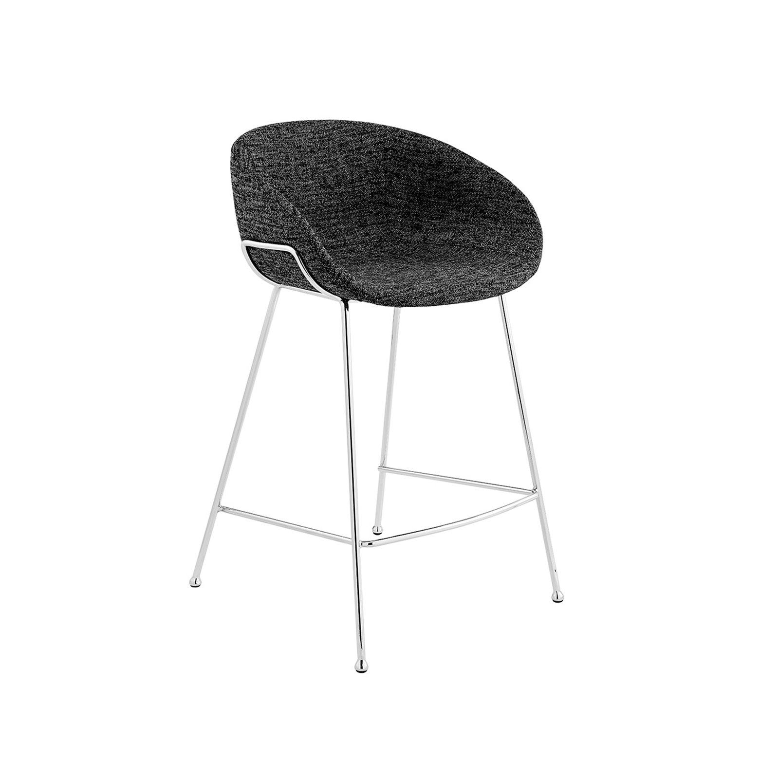 Ardea Counter & Bar Stool, Counter Stool (25.6" Seat Height), Black
