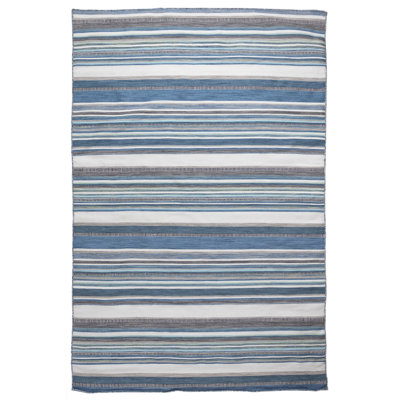 Tapis d'intérieur / extérieur à rayures Transitional Modern Rugs Sonoma Malibu