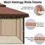 Moustiquaire de remplacement pour abri de jardin-72244206