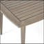 Table basse d'extérieur en bois d'acacia gris durable avec une finition résistante aux intempéries et un design moderne, parfaite pour la terrasse et le jardin