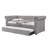 Justice Smoke Gray Fabric Daybed W/Trundle