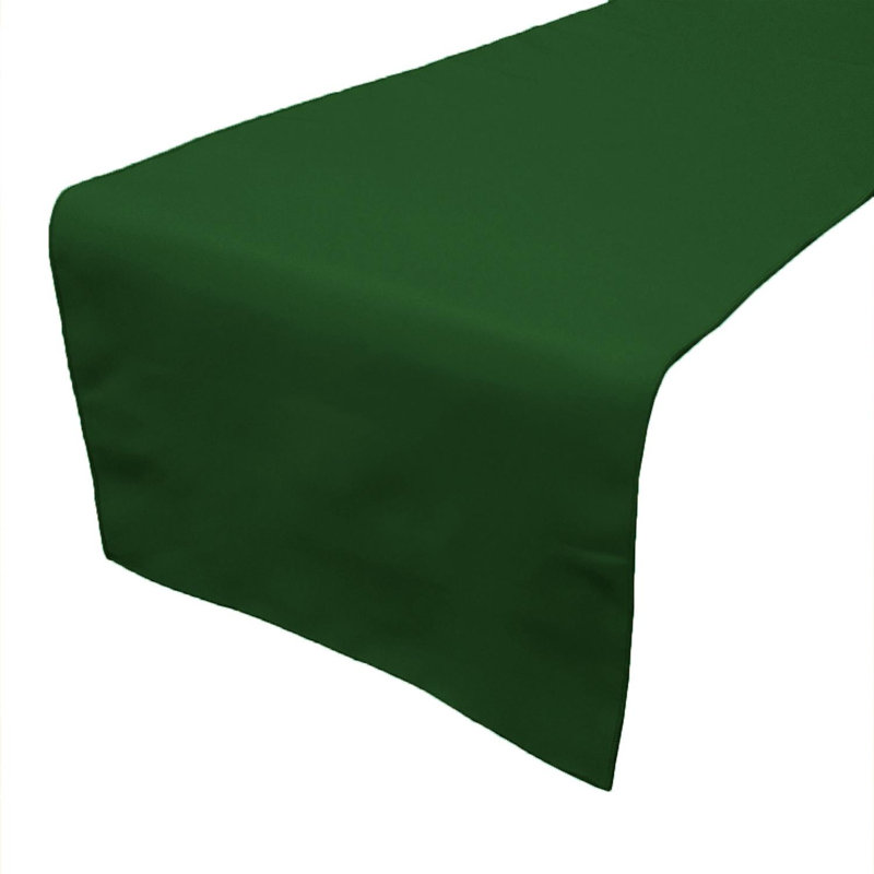 Ollig Rectangle Polyester Table Runnner, 60" x 12" , Army Green