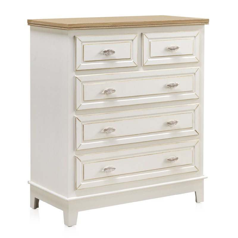 Raynham 80cm W 5 - Drawer Chest of Drawers