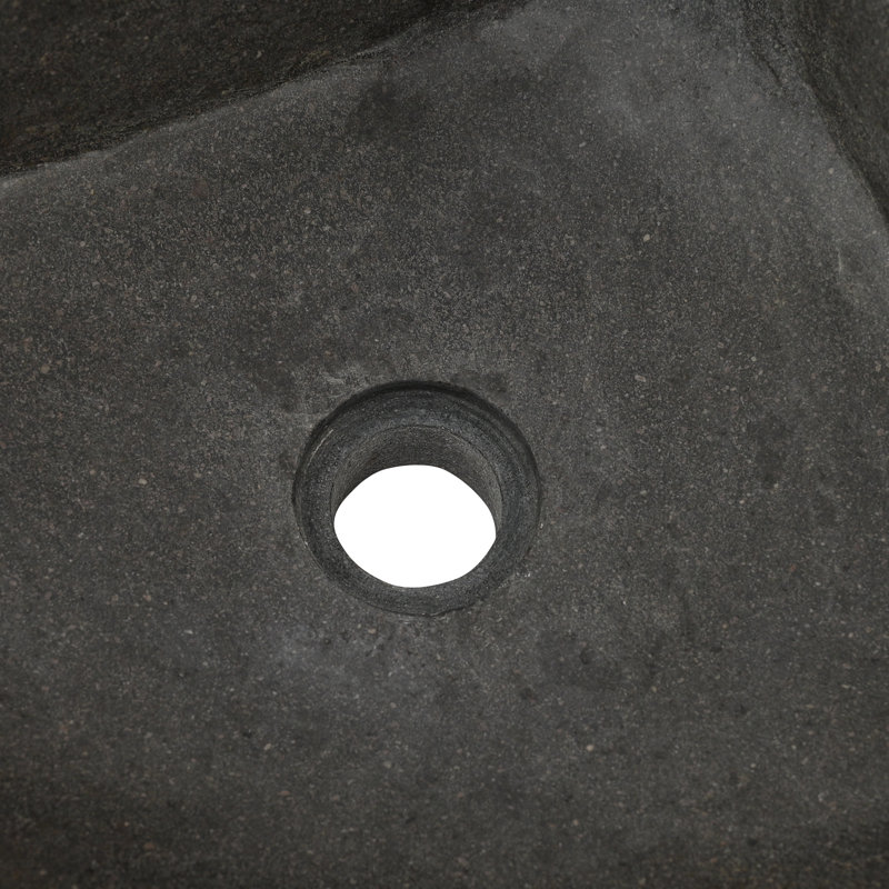 Lily Manor 37mm L x 37mm W Grey River Stone Specialty Sink