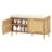 Rattan Shoe Storage Bench with Cushion