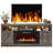Zev Storage Credenza with Fireplace Included-2115872514-2092517491