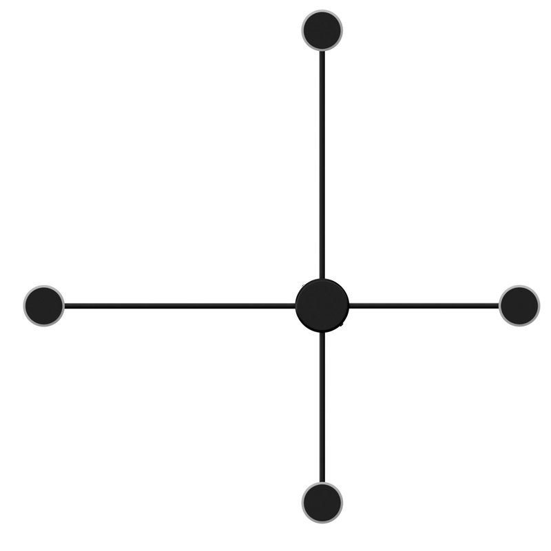 Plafonnier encastré noir mat à 1 lumière DEL Adym Adym