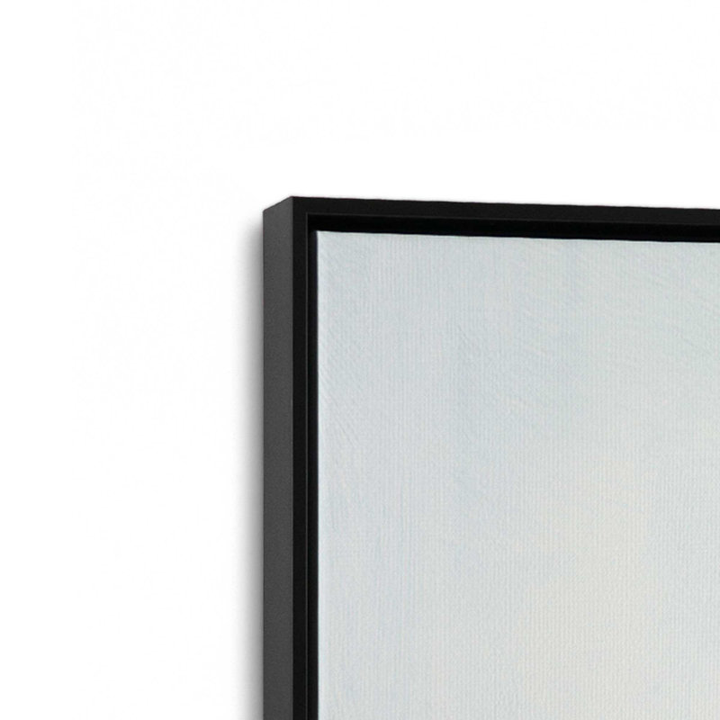 «Gentle Aqua Ocean I», H 12,75 po x l 12,75 po, Noir satiné