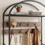 Portemanteau vintage en fer forgé, arche pour entrée, organisateur gain de place