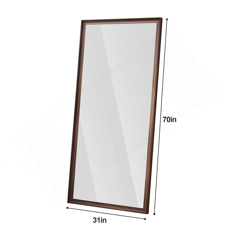 70*32 Inch Full-Body Floor Mirror With Artificial Wood Frame, Elegant Design And Durability, A Must-Have For Bedrooms, Clothing Stores And Salons
