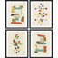 «Mid-Century Modern 1960s Vintage Nordic Polygons», reproduction encadrée de 4 pièces-90605111-90605109