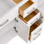 Meuble-lavabo double 84 po - Armoire autoportante sans comptoir 84 po - Blanc
