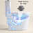 23 Inch Compact Toilet - White, Dual Flush, Small Bathroom Essential, Quiet Flush & Seat, Easy To Clean White Porcelain Short Depth For Bathrooms, Maintenance, Silent