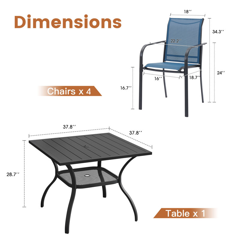 Lavonya 4 - personne 37,8 L extérieur, Noir / Bleu