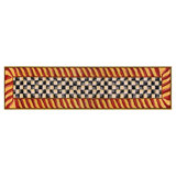 Courtly Check Purple & Green 2'6" X 10' Washable Runner