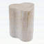 Table d'appoint d'extérieur / d'intérieur organique de style travertin MGO, 18,11 po