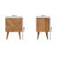 Carmelita 45cm W Solid Wood Bedside Table