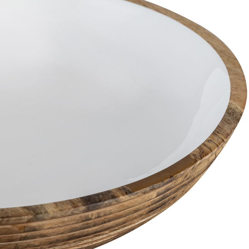 Grand bol en bois de manguier, Brun
