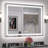 Chrisna LED Bathroom Mirror with Frontlit and Backlit, 3 Colors Temperature & Dimmable Light Anti-fog Tempered Glass Bathroom Vanity Mirror-1644397550-1660412598