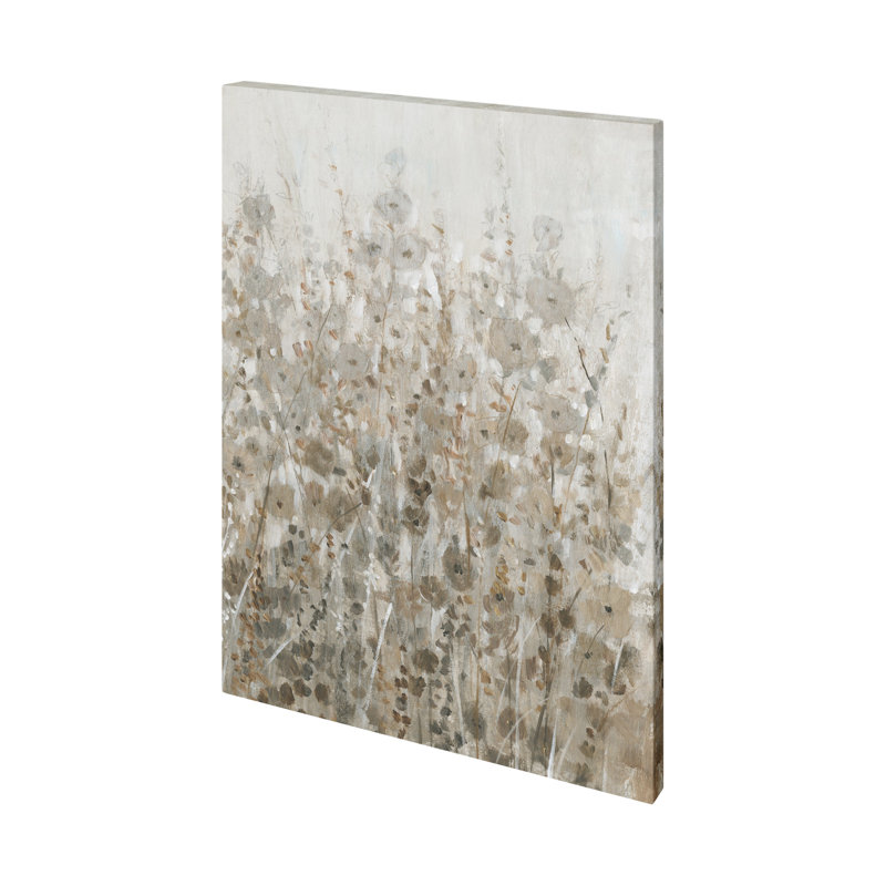 «Early Fall Flowers II» par Tim Oole, toile texturée embellie à la main, H 35 po x l 28 po x P 1,5 po