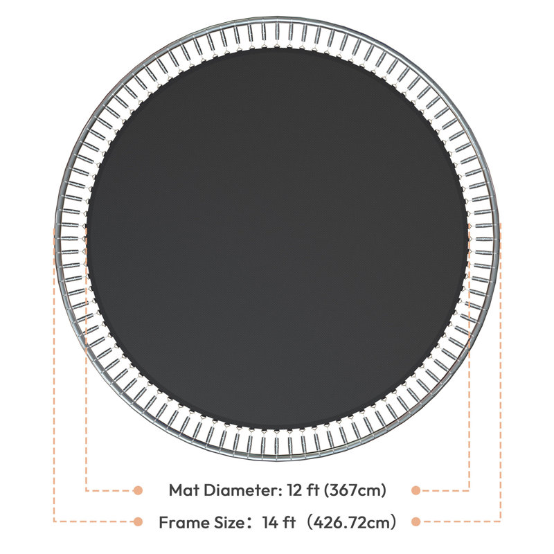 Yescom 6'' Galvanized Steel Jumping Surface