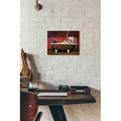 'Hog Heaven' by Lucia Heffernan, Canvas Wall Art