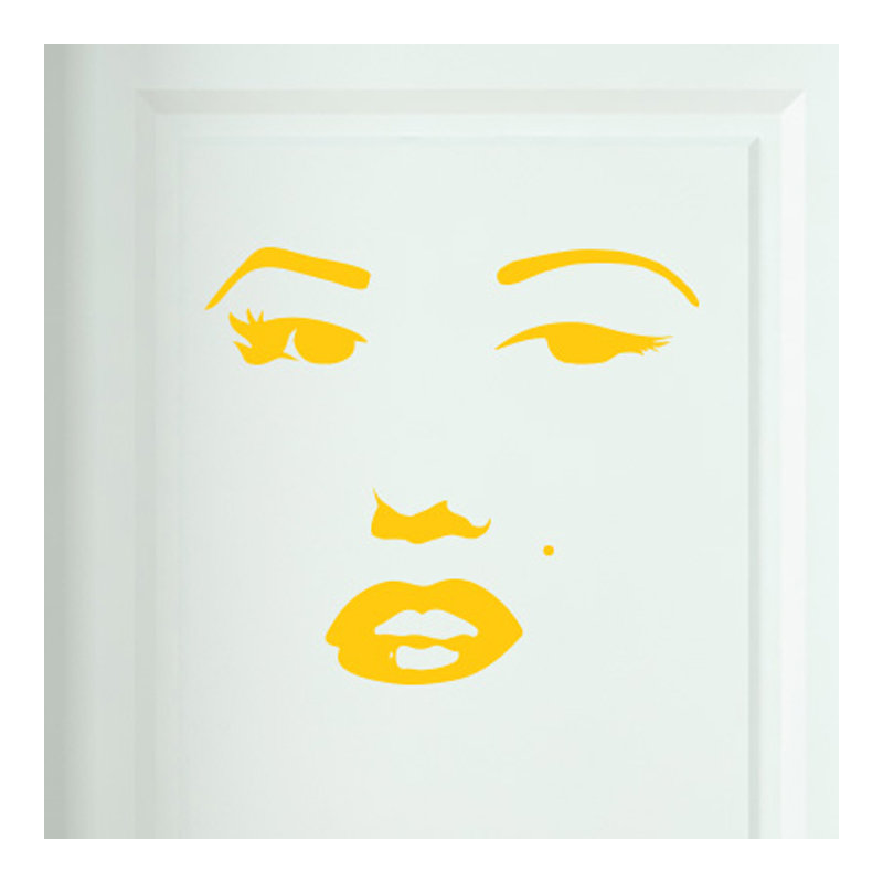 Entertainment Wall Decal, Dark Yellow