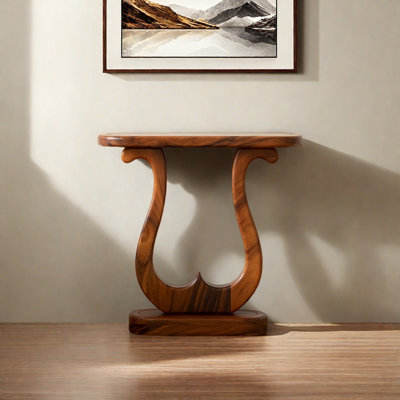 Console en bois massif noyer moderne