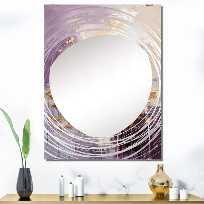 Décoration murale Crannell - Miroir de paysages abstraits MIR140645, 40 po x 30 po