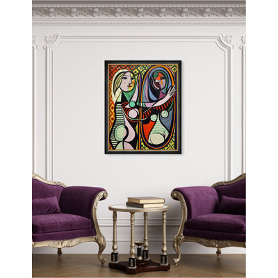 «Girl devant le miroir» par Pablo Picasso, reproduction d'art sur toile de coton sans acide
