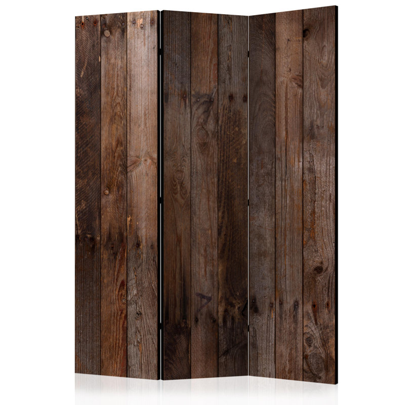Gülten 135cm W x 172cm H 3 - Panel Solid Wood Folding Room Divider