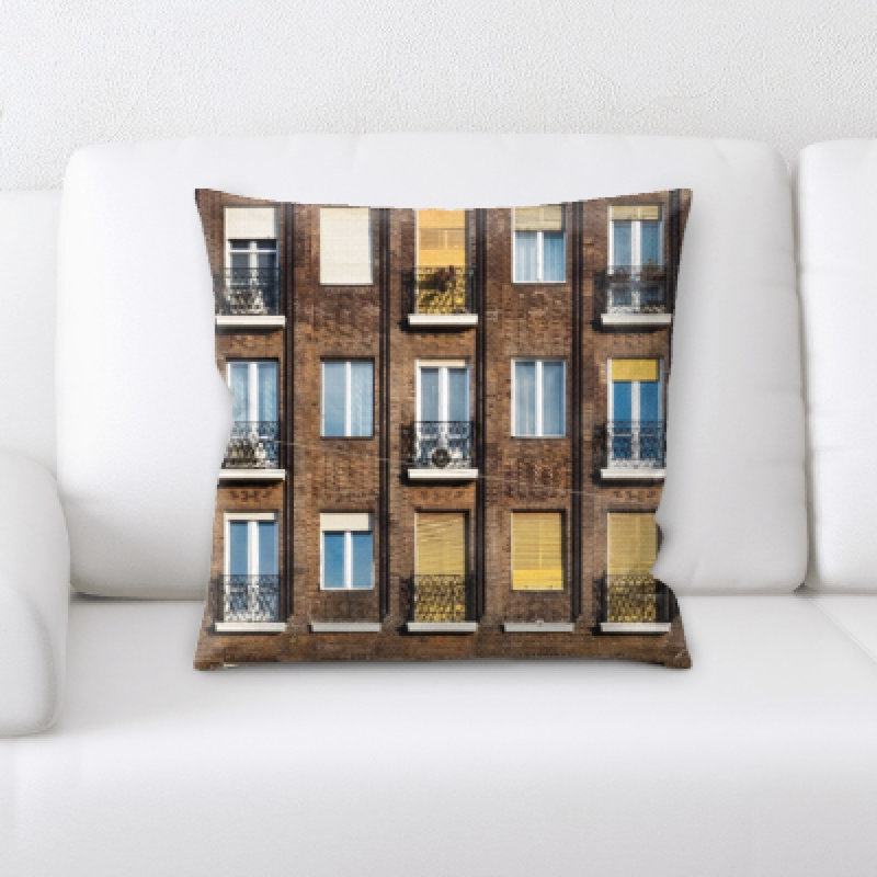 Microsuede Reversible Throw Pillow