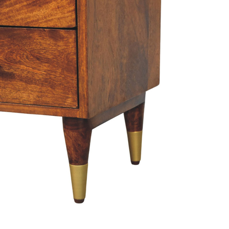 45cm W Solid Wood Bedside Table