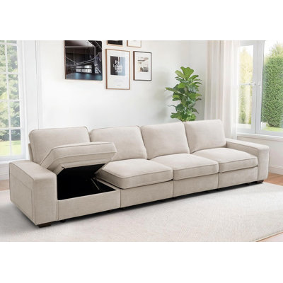 Modular Sofa Couch With Seats Storage For Living Room, Office, Small Space