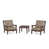 Dune Burlap Cushion/Teak Frame