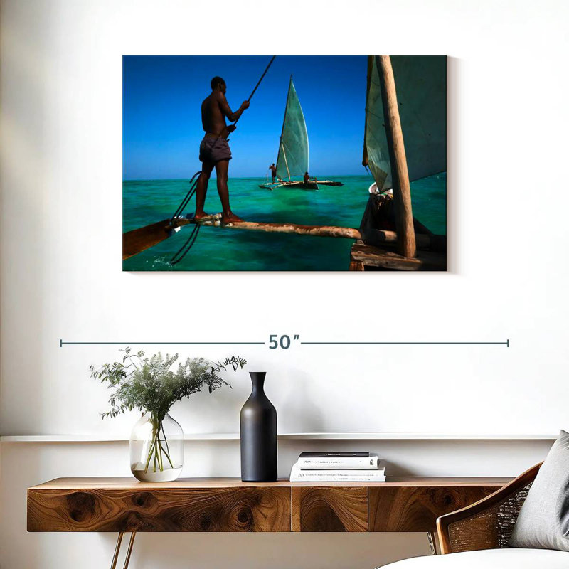 Bateaux de pêche Senne Zanzibar, H 24 po x l 36 po