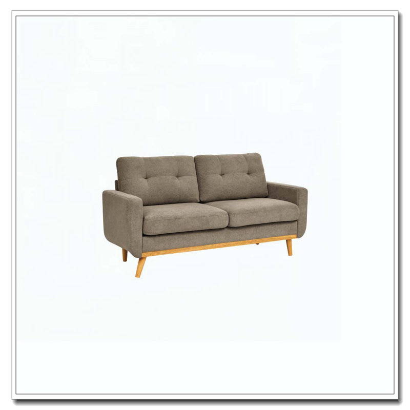 Canapé capitonné 67,7 po de largeur Mid-Century, Kaki