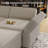 Modular Loveseat Sofa With Two Ottomans-573707013