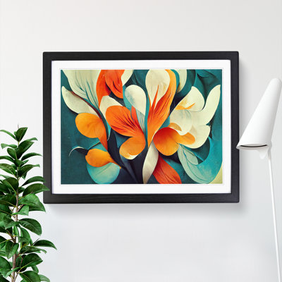 Artistic Floral Abstract Vol.6 1 Piece Single Picture Frame Wall Art