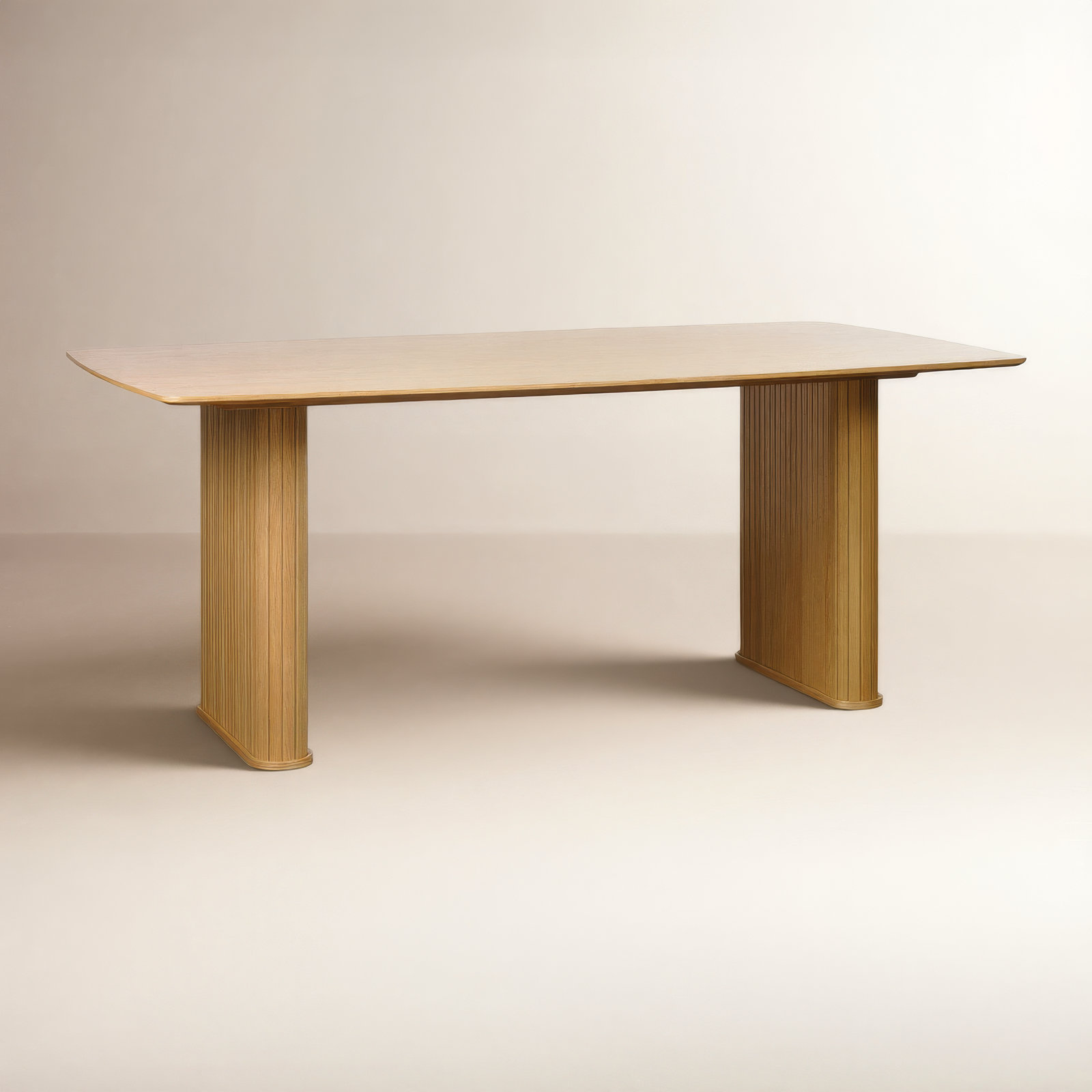 Iris 75" Dining Table, Natural Oak