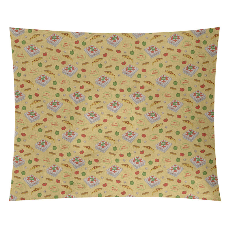 Tapisserie elizabeth pizza par katelyn Kitterman, H 91 po x l 107,5 po, Intérieur
