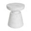 Table d'appoint d'extérieur en travertin Ponti, blanc
