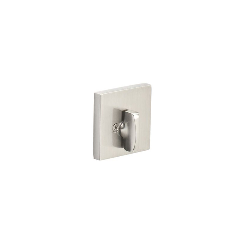 Square Single Sided Deadbolt, Satin Nickel