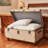 RHINO LUXURY FAUX LEATHER END OF BED TRUNK - SQUARE FEET-109715355