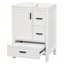 Meuble-lavabo moderne de 24 pouces avec lavabo en céramique, porte à fermeture douce, tablette double couche et 3 tiroirs-767630928