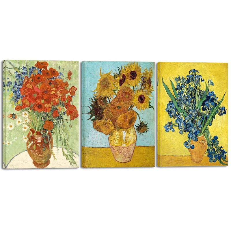 3 Piece Wrapped Canvas Print, 60 cm H x 120 cm W